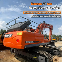 Excavatrice Doosan DX260 d'occasion, équipement de construction et de minage d'origine, modèles DH210 DX225 DX300 340 345 500 520