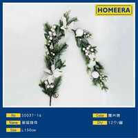 HOMEEA Christmas Ornament Arch Plastic Foam Fabric Aromaterapia Decor For Tree - Product Image 1