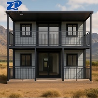 Maisons conteneurs modernes à double couche, personnalisables, pour logements temporaires dans les dortoirs, les bureaux et les immeubles de bureaux