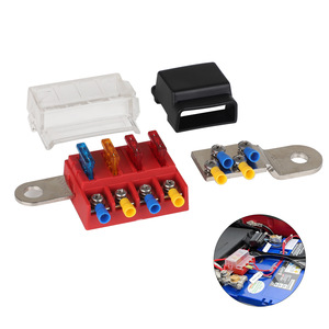 Blue Ocean <b>Model</b> 50244 Fuse Holder Battery Terminal Mounting <b>Kit</b> Red Color With Cover And Connectors - Product Image 4