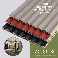 Panneaux muraux en PVC imperméables personnalisés avec grilles semi-circulaires, design minimaliste moderne pour hôtel et usage extérieur