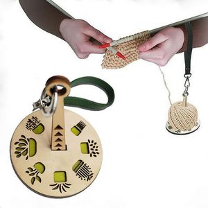Factory High Quality Portable Wooden Wrist Yarn Holder Eco-friendly European Style Natural Color Shape Knitting <b>Crochet</b> Sewing - Product Image 3