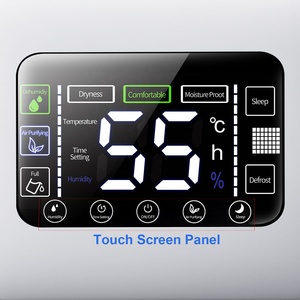 Factory1.5L <b>Dehumidifier</b> Dryer Machine Basement for Home Closet Air LED UV Light Remote Controller Mini Moisture Absorber Moistu - Product Image 4