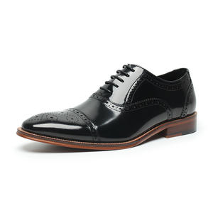 Zapatos de Cuero para Hombre de Lujo Estilo Italiano, Oxford Sin Cordones, Hechos a Mano, Bordados, Punta Cerrada, Ligeros para Otoño y Bodas - Product Image 1