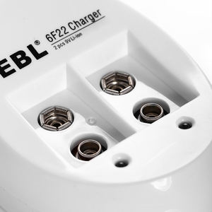 Cargador de Baterías Recargables EBL de 2 Ranuras, 600 mAh, Carga Rápida por USB, NiMH, Iones de Litio, 9 V, para Baterías Recargables de 9 V - Product Image 3