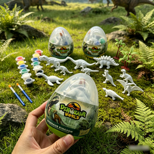 AJB Dino World Kit di Pittura Dinosauro Fai-da-Te, Set T-Rex con Vernice Acrilica Sicura, Regalo Educativo - Product Image 3