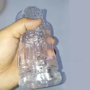 Vacuümzak Mannelijke Masturbator Cup Zacht Seksspeeltjes Transparante <span class=keywords><strong>Vagina</strong></span> Volwassen Uithoudingsvermogen Voor Mannen - Product Image 6