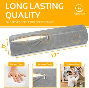 2 Packs d'oreiller cervical en mousse à mémoire de forme <span class=keywords><strong>pour</strong></span> le sommeil au <span class=keywords><strong>lit</strong></span>, le soulagement des douleurs à deux jambes et au dos - Product Image 5