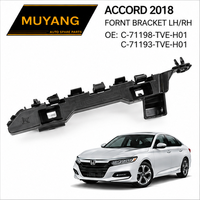 Bracket Depan Body Kit MUYANG Berkualitas Tinggi untuk Honda Accord 2018 OE C-71198-TVE-H01C-71193-TVE-H01 Hitam