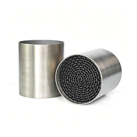Substrat métallique alvéolé haute performance (300 CPSI) avec revêtement Pt/Pd/Rh pour le traitement des gaz d'échappement de moto (Euro V)
