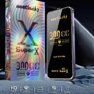 Siêu X HD Trong Suốt Tempered Glass Đầy Đủ Bảo Vệ Màn Hình Cho Iphone15/<span class=keywords><strong>iPhone</strong></span> 15 16Pro Max - Product Image 5