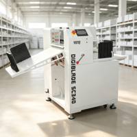 VOREY SC340X Découpeuse numérique compacte à plat pour étiquettes, pieds de support réglables, machine de découpe d'autocollants personnalisés, gain de place