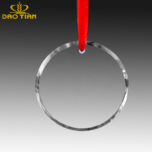 Liontin Kaca Bundar Bening Kosong yang Dapat Diukir, Ornamen Natal Kaca, Hadiah Natal Kristal, Ornamen untuk Hadiah Festival - Product Image 1