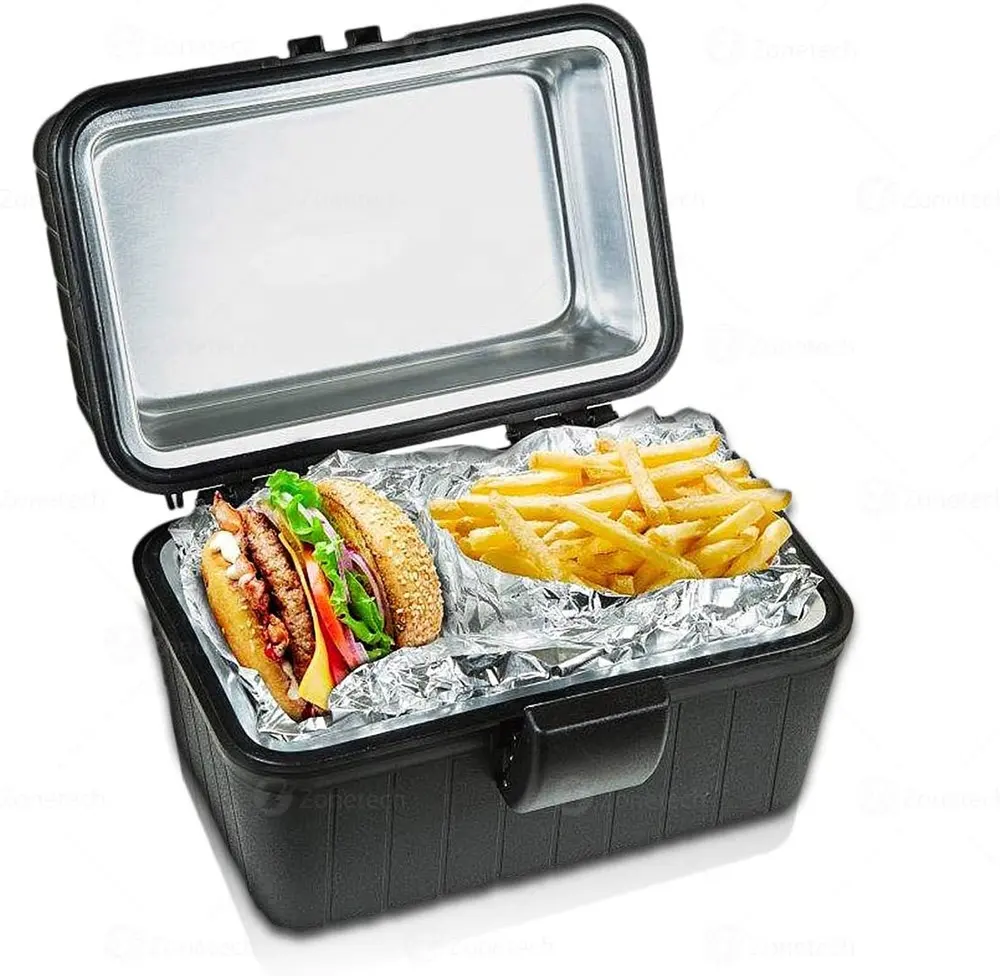 Kotak makan siang pemanas listrik 12v, kompor mobil berkemah portabel oven perjalanan