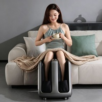 Appareil de massage des pieds chauffant électrique, compresse chaude à température constante 42°C, grande capacité, 4 modes, 3 intensités, contrôle du temps, pour les jambes