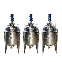 Cuve mélangeuse chauffante en acier inoxydable à double enveloppe pour le traitement des liquides
