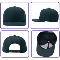 Gorra de Béisbol Plana Personalizada con Logotipo Bordado en 3D, Estilo Hip-Hop, para Baile Urbano, de 6 Paneles, Casual