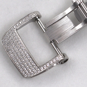 Montre-bracelet automatique Artisan Moissanite Diamond Timepiece Tonneau Ultra Fine Squelette pour Hommes et Femmes, Montre Phare de la Série Front Row - Product Image 6
