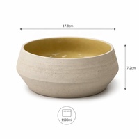 YBH - Recipiente de Cerámica Ecológico para Velas de 1100 ml, Recipiente Vacío para Cera de Soja, Soporte para Velas Personalizado al por Mayor para Decoración Navideña del Hogar