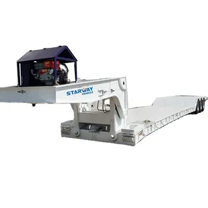 Nhiệm Vụ Nặng Nề 3 line-6axle 100-120 Tấn Có Thể Tháo Rời Lowbed Xe Tải Trailer Thấp Tấm Bán Trailer Thấp Loader Trailer Forsale