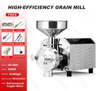 Moulin à Grains Commercial Haute Capacité Horus 50-60kg/h 3000W pour Herbes, Soja, Épices et Haricots