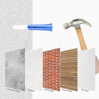 Kit de 124 vis autotaraudeuses et chevilles murales en plastique avec assortiment de forets à maçonnerie – Ensemble de quincaillerie personnalisable