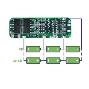 11.1V 12.6V 20A 3S Lithium <strong>Battery</strong> Protection PCB <strong>BMS</strong> Board For 18650 18550 <strong>Li</strong>-<strong>Ion</strong> Lipo <strong>Battery</strong> <strong>Cell</strong> Pack - Product Image 2