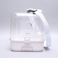 Cage de transport pour oiseaux de compagnie, personnalisable, avec fenêtre transparente et respirante en filet, sac de transport pour perroquets