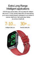 Montre connectée GPS ECG pour personnes âgées et sportifs, AMOLED, étanche, surveillance de la fréquence cardiaque, réponse aux appels, OEM ODM, logo personnalisé