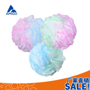Éponge de bain Amigo 50g, boule en maille douce bicolore pour le frottement du dos et la formation de mousse - Product Image 5