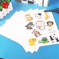 Échantillon gratuit d'autocollant en vinyle mat, autocollant imperméable, papier autocollant A3 A4, papier autocollant en vinyle imprimable pour imprimante jet d'encre