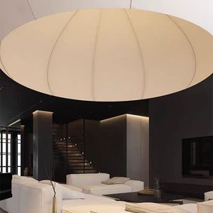 Lustre en tissu tissé à la main en forme de <span class=keywords><strong>citrouille</strong></span>, grand, moderne, minimaliste, facile à suspendre, pour restaurant, salle d'exposition, salon - Product Image 5