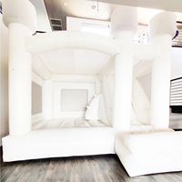 Maison noire gonflable commerciale de rebond de château de THL toute la maison noire de rebond avec la glissière