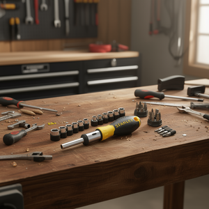 Juego de destornilladores de trinquete Stanley de 29 piezas con puntas y vasos para reparaciones en el hogar - Product Image 3