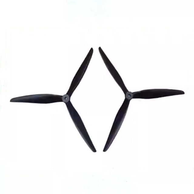 High Performance Lightweight 1507 3-Blade Propeller Glass Fiber Nylon Black 7.0in Blade Pitch for FPV Racing UAV Customized