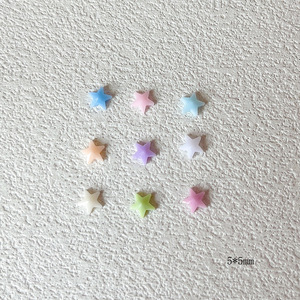 200 pièces/sac <span class=keywords><strong>Mini</strong></span> étoiles en résine couleur <span class=keywords><strong>macaron</strong></span>, étoiles à cinq branches stéréo, accessoires pour nail art, coques de téléphone DIY et protections pour appareils mobiles - Product Image 4