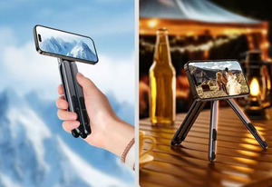 नए उत्पाद उपलब्ध एल्यूमीनियम फोनहोल्डर समायोज्य ट्राइपोड सार्वभौमिक 360 घूर्णन चुंबकीय यात्रा लैपटॉप डॉकिंग स्टेशन - Product Image 3