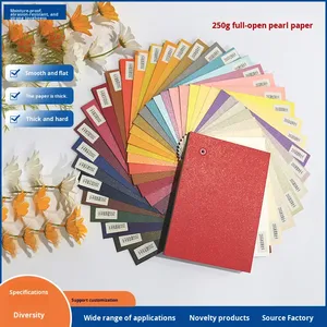 Papier Perlé Double Face 250g Recyclable 28 Couleurs A3A4 Multi-usage Carton Épais Fait Main Emballage Cadeau Artisanat Numérique - Product Image 3