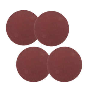 125mm 5 inç sıcak satış kırmızı alüminyum oksit cırt cırt yuvarlak zımpara disk ahşap çok delikler için Velcro disk zımpara disk - Product Image 2