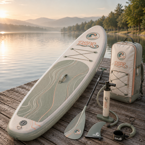 Planche de SUP écologique et portable, idéale pour la détente aquatique et les excursions panoramiques, crée une ambiance décontractée. - Product Image 6