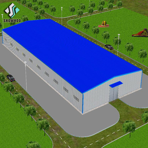 Material de hierro galvanizado prefabricado/almacén/hangar construcción de metal - Product Image 1