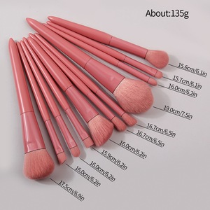 12 Pinceaux de Maquillage Professionnels Synthétiques Véganes de Haute Qualité pour Poudre de Contour, Ombre à Paupières et Correcteur, OEM en Gros - Product Image 5