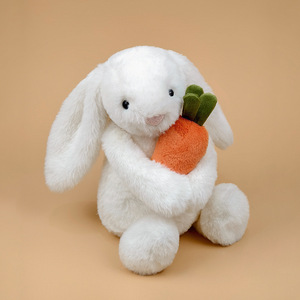Peluche Jellycat Style Shy Bunny, Lapin Bonnie <span class=keywords><strong>c</strong></span>âlinant une carotte, Jouet <span class=keywords><strong>doux</strong></span> et réconfortant pour enfants et adultes, Vente en gros - Product Image 2