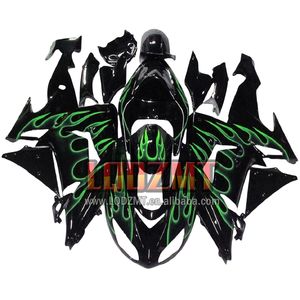 Cuerpo de inyección para <span class=keywords><strong>KAWASAKI</strong></span> <span class=keywords><strong>NINJA</strong></span> ZX 10 Green Flames R 10R <span class=keywords><strong>1000</strong></span> CC ZX10R 06 07 51LQ.55 ZX1000 2006 <span class=keywords><strong>2007</strong></span> Kit de carenado OEM - Product Image 1