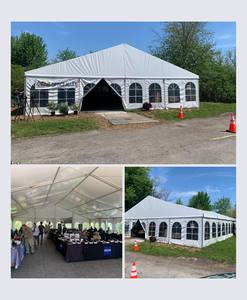 Grande <span class=keywords><strong>tente</strong></span> blanche pour événements, mariages, fêtes, festivals, <span class=keywords><strong>tente</strong></span> commerciale, <span class=keywords><strong>tente</strong></span> extérieure en aluminium, chapiteau de mariage pour 500 personnes à vendre - Product Image 6