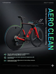 Bicicletta da Strada con Ruota Anteriore a Tre Razze e Posteriore Chiusa in Carbonio, Cambio Elettronico a 24 Velocità, Freno a Disco Idraulico, Forcella Leggera con Sospensione - Product Image 5