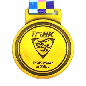 标志印刷足球篮球排球马拉松比赛运动比赛定制奖励金属奖牌衣架纪念品装饰