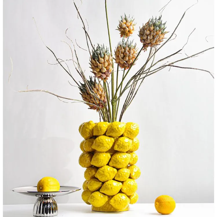 Florero de cerámica único, florero de cerámica moderno para centros de mesa de boda, regalo