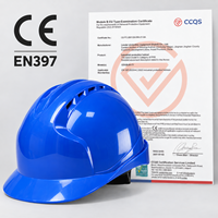 Casque de sécurité industriel renforcé en ABS à trois nervures pour entrepreneurs, vente en gros d'usine, approvisionnement en vrac