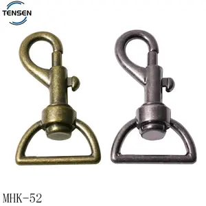 Die casting bag hardware side release metal buckle adjustable snap clip hook spring swivel lobster clasps